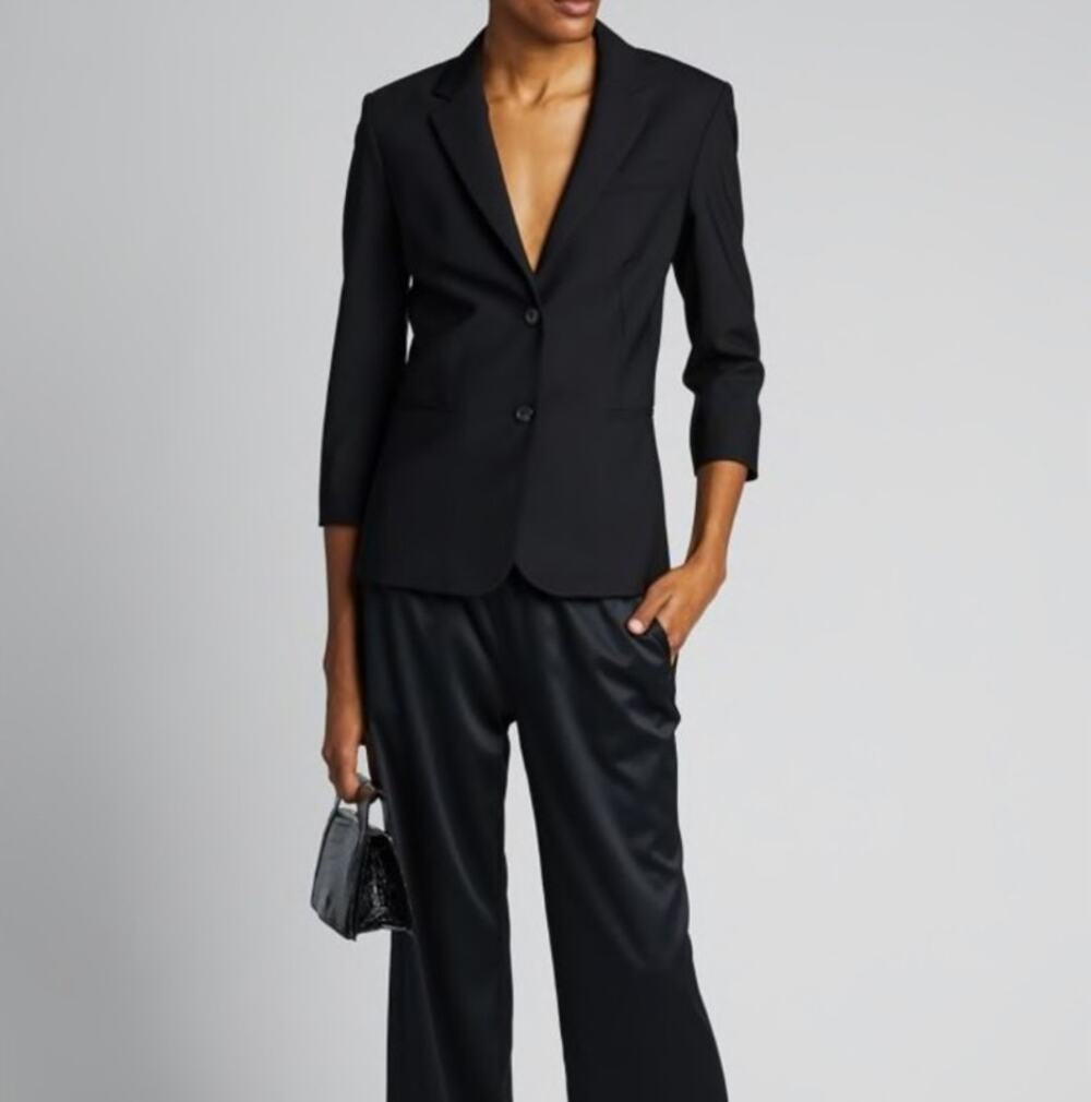 The Row Schoolboy Blazer in Black Size 6
